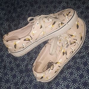 Vans: pink w/ bananas